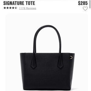 Dagne Dover Signature Black Tote Purse